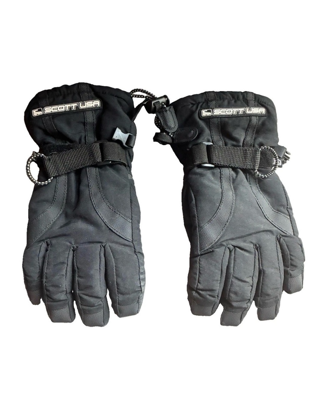 Scott USA Kids Unisex Black Insulated Ski/Snowboard Gloves, Size L